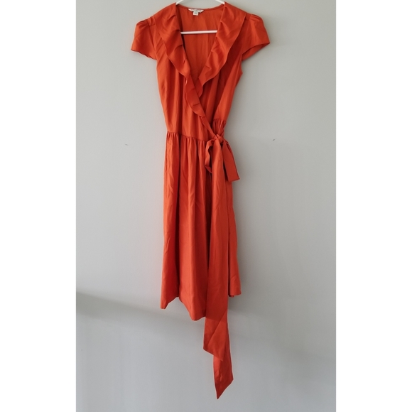 Banana Republic Dresses & Skirts - Banana Republic Orange Wrap Dress